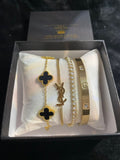 التوصيل بالمجان✅bracelets (van cleef_riviere_clou_cartier_saint Laurent) meilleur pack 😍🔥  باك براسلي بجميع الانواع💫